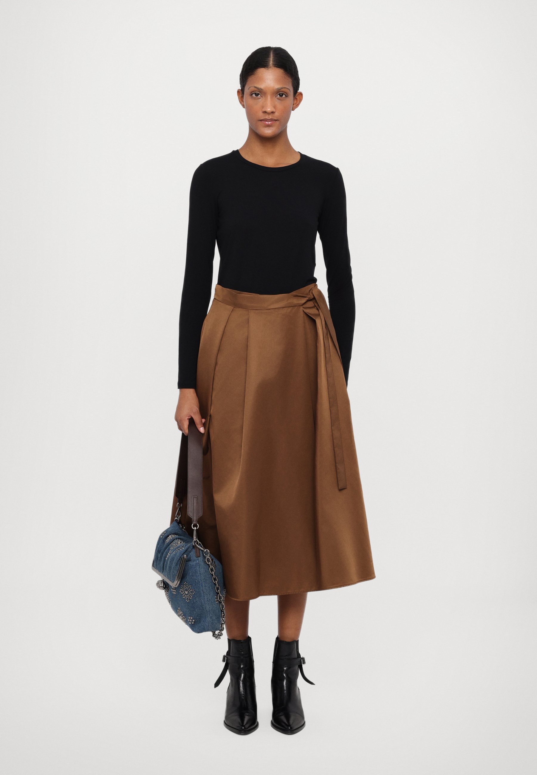 Weekend Max Mara TEMA - A-line skirt - cuoio/brown - Zalando.ie