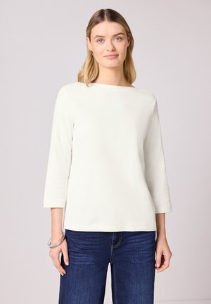 Langærmet T-shirt - weiß