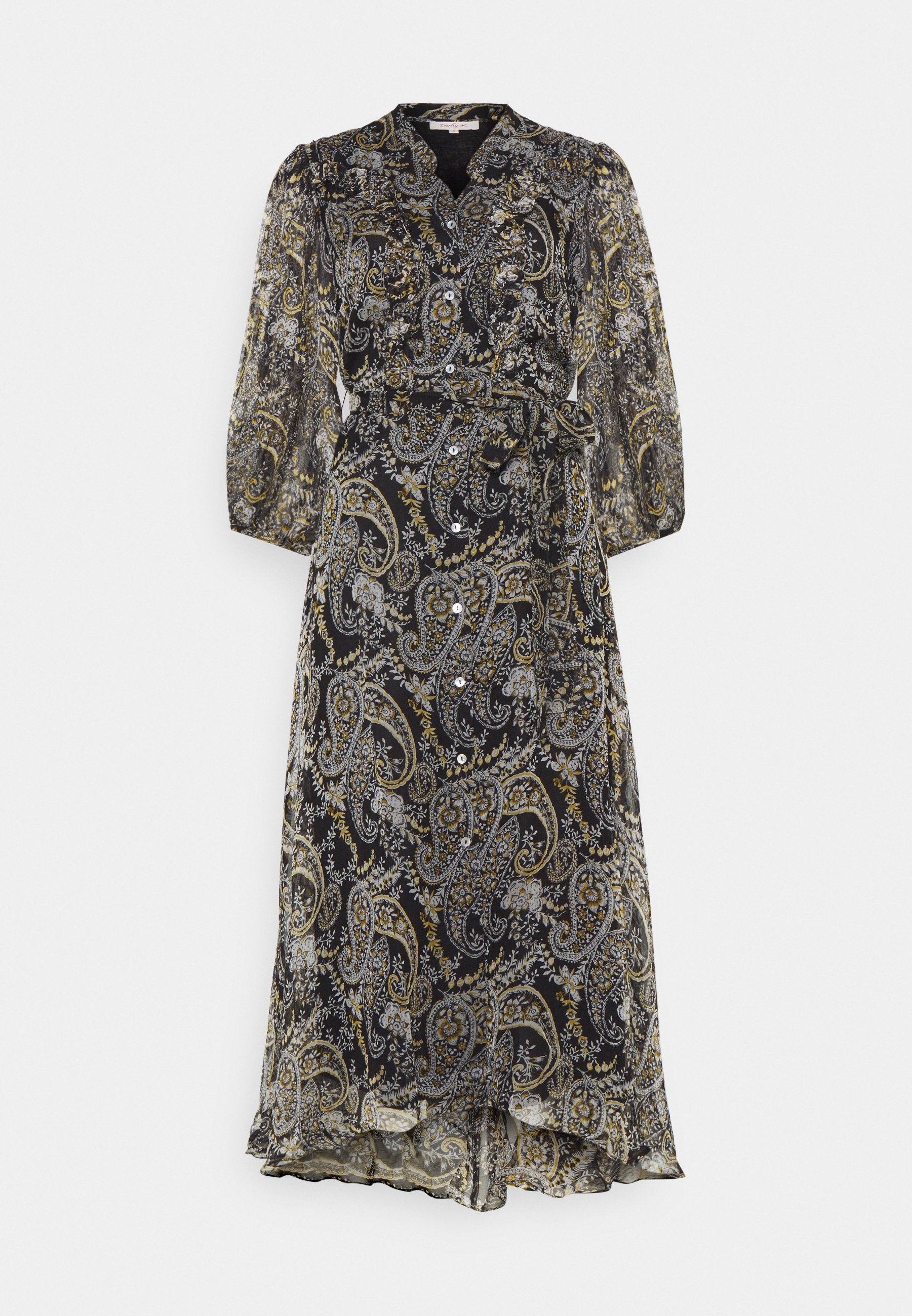 Derhy ECHELLE ROBE Kjole black Zalando.no Mønstret jakke i chiffon SortPaisleymønstret DAME | H&M NO