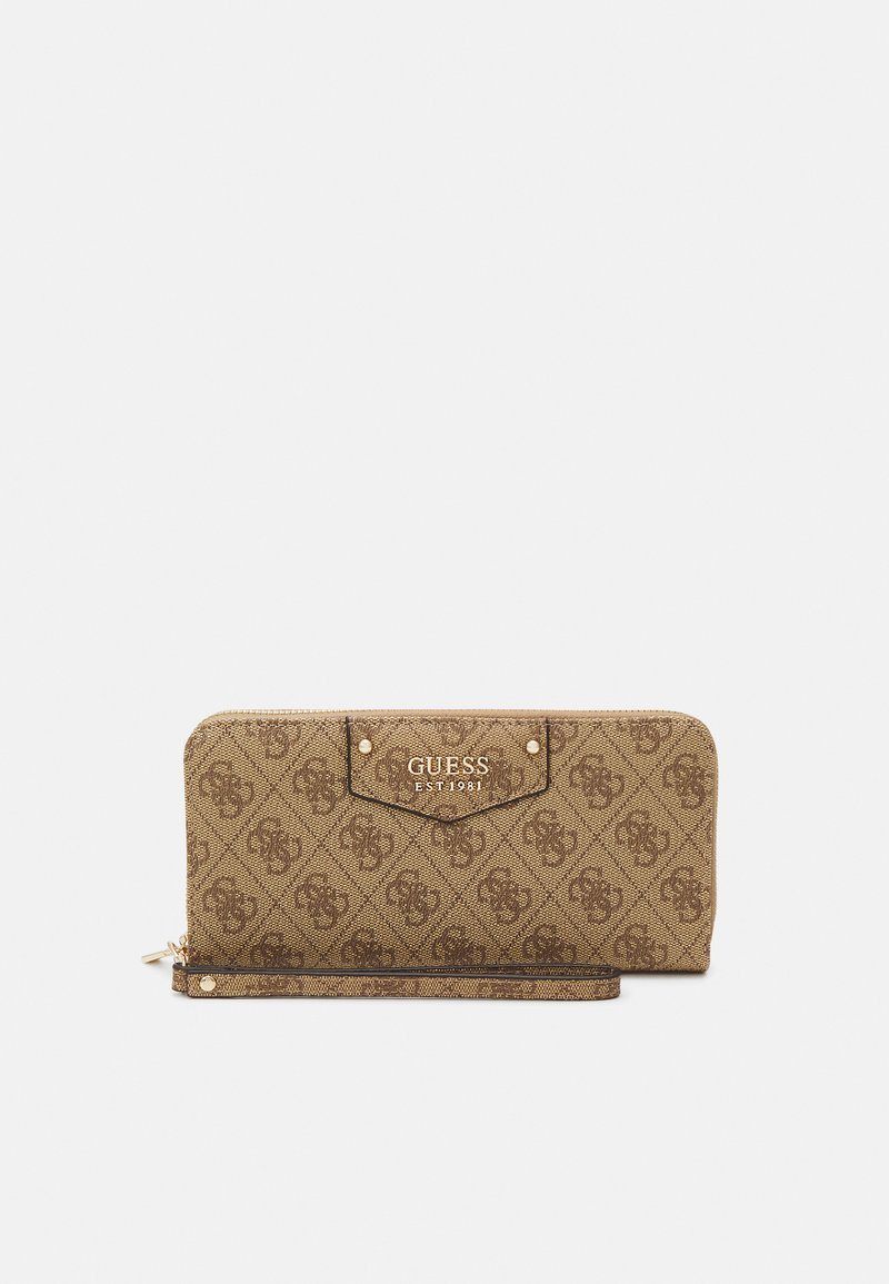 Guess - BRENTON ZIP AROUND - Monedero - latte logo, Ampliar