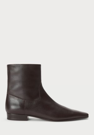 Polo Ralph Lauren CALFSKIN ANKLE BOOT - Botine clasice - dark brown