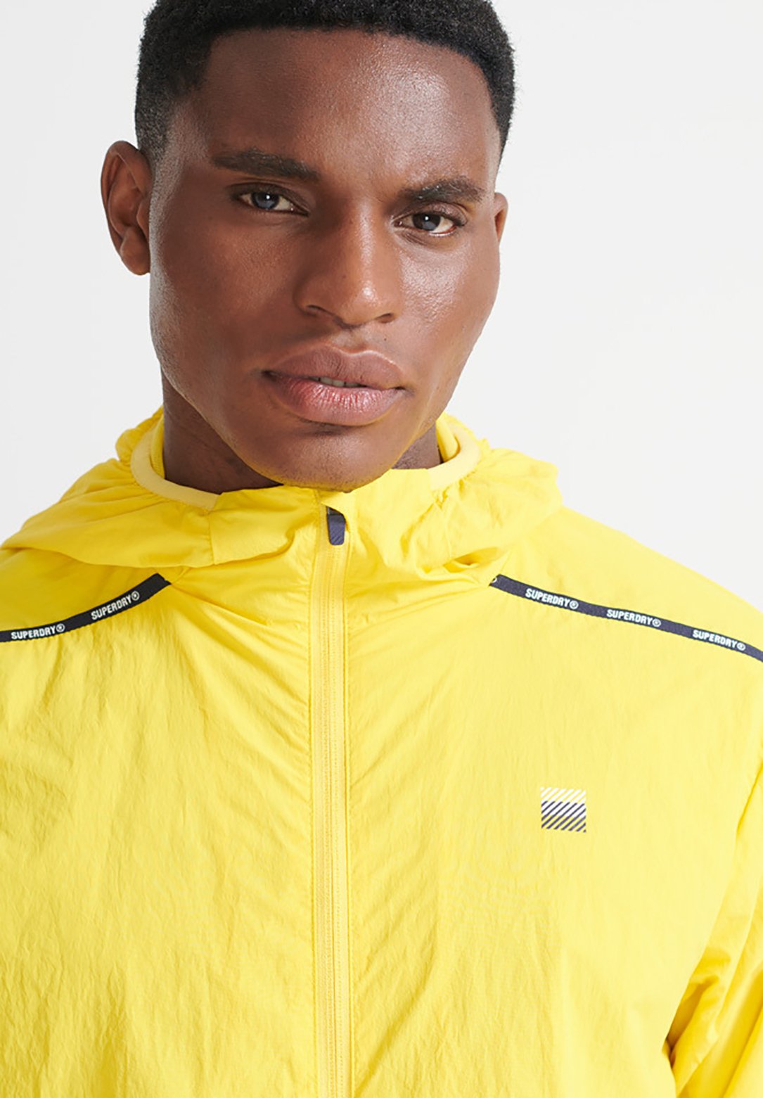 yellow zip jacket