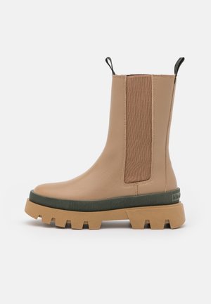 Bottines à plateau - beige
