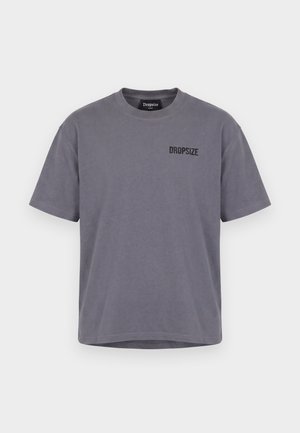 Dropsize, Print T-shirt - steel grey