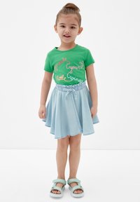 s.Oliver LIGHT ROK - A-lijn rok - arktisblau