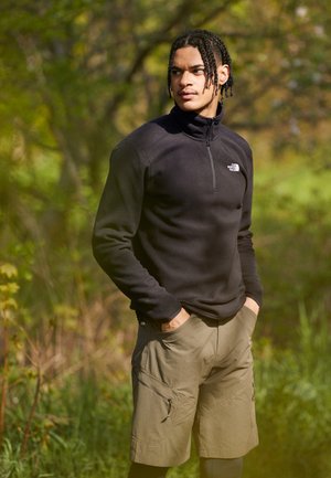 100 GLACIER 1/4 ZIP - Fleece jumper - black