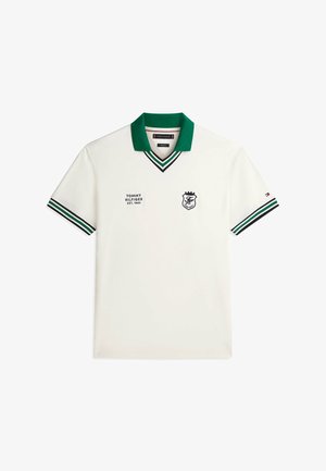 Tommy Hilfiger, TIPPED V-NECK - Poloshirt - ivory petal