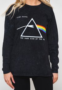 Paradiso Clothing PINK FLOYD DARK SIDE OF THE MOON DIP DYE - Long sleeved top - black