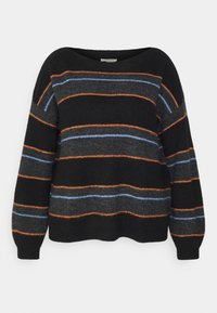 MY TRUE ME TOM TAILOR JUMPER WITH STRIPES - Camisola - black