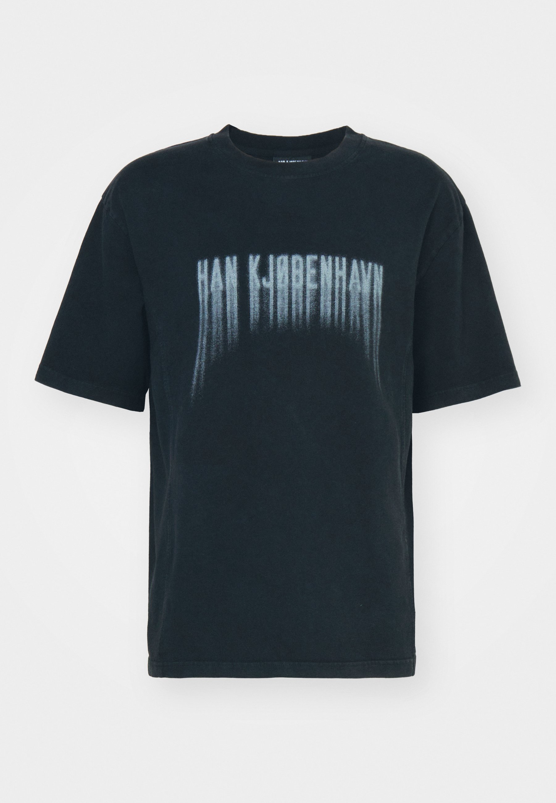 Han Kjøbenhavn FADED LOGO BOXY TEE - T-Shirt print - black