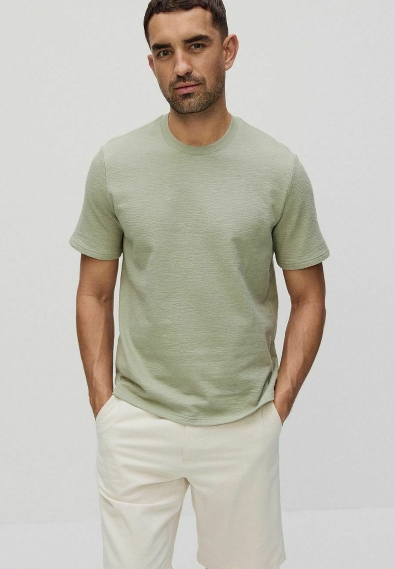Dobber JEFF STRUCTURE - T-paita - light green