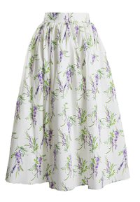 True Decadence MADISYN CO-ORD FLORAL MIDI SKATER  - Gonna a campana - lilac bouquet floral