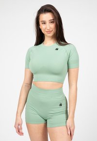 Gorilla Wear - WHITNEY SEAMLESS CROP - Sports T-shirt - green Thumbnail Image 1