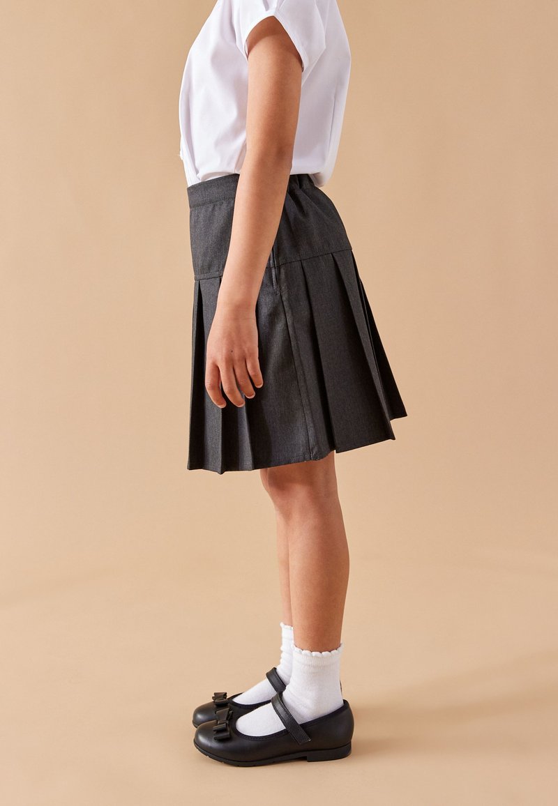 Mini Jupe Next Gris Marine - Taille 8 - Mélange Laine - Occasion Très Bon État