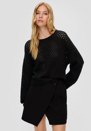 QS Strickpullover - schwarz