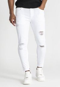 ZIPPER  - Traperice uskog kroja - white