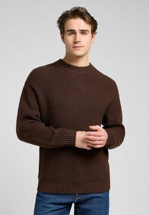 Lee LONG SLEEVE RELAXED FIT - Striktrøje - arabica