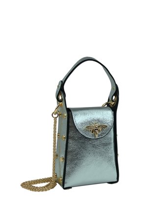 DrachenLeder TOSCANTO - Cross body bag - silbergrau metallic