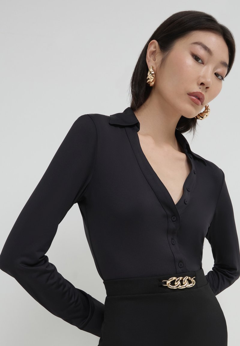 Calliope TINTA UNITA  - Camicia - nero
