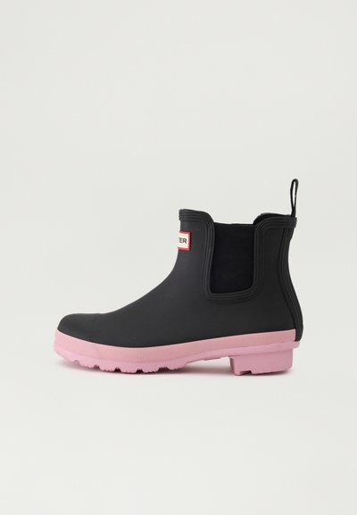 Bottes en caoutchouc - black/pink nectar