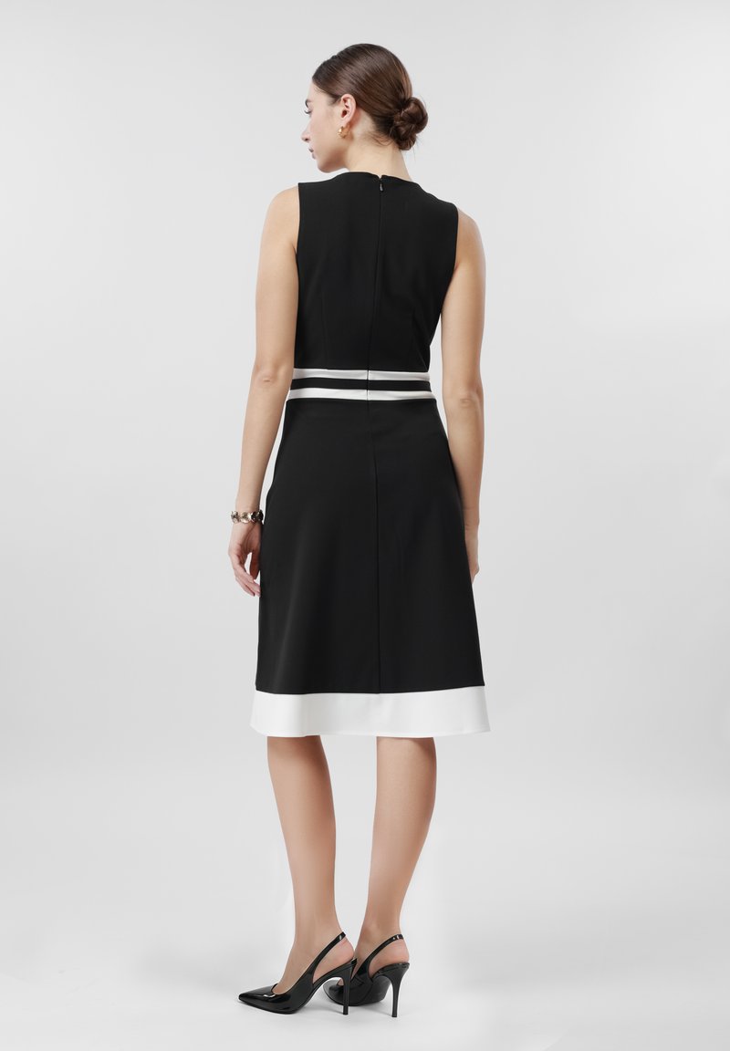 Anna Field CONTRAST BELTED - Day dress - black - Zalando.ie