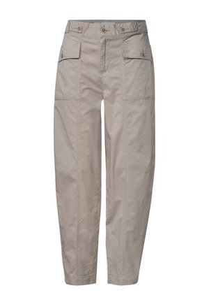 Street One, HIGH WAIST BARREL LEG HOSE IM CASUAL FIT - Pantalon classique - clay sand