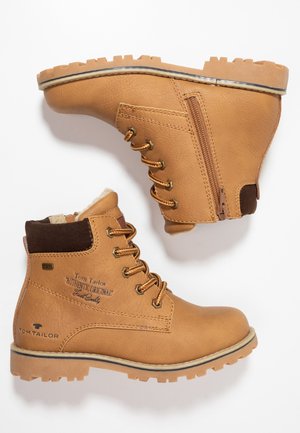 Bottines à lacets - camel