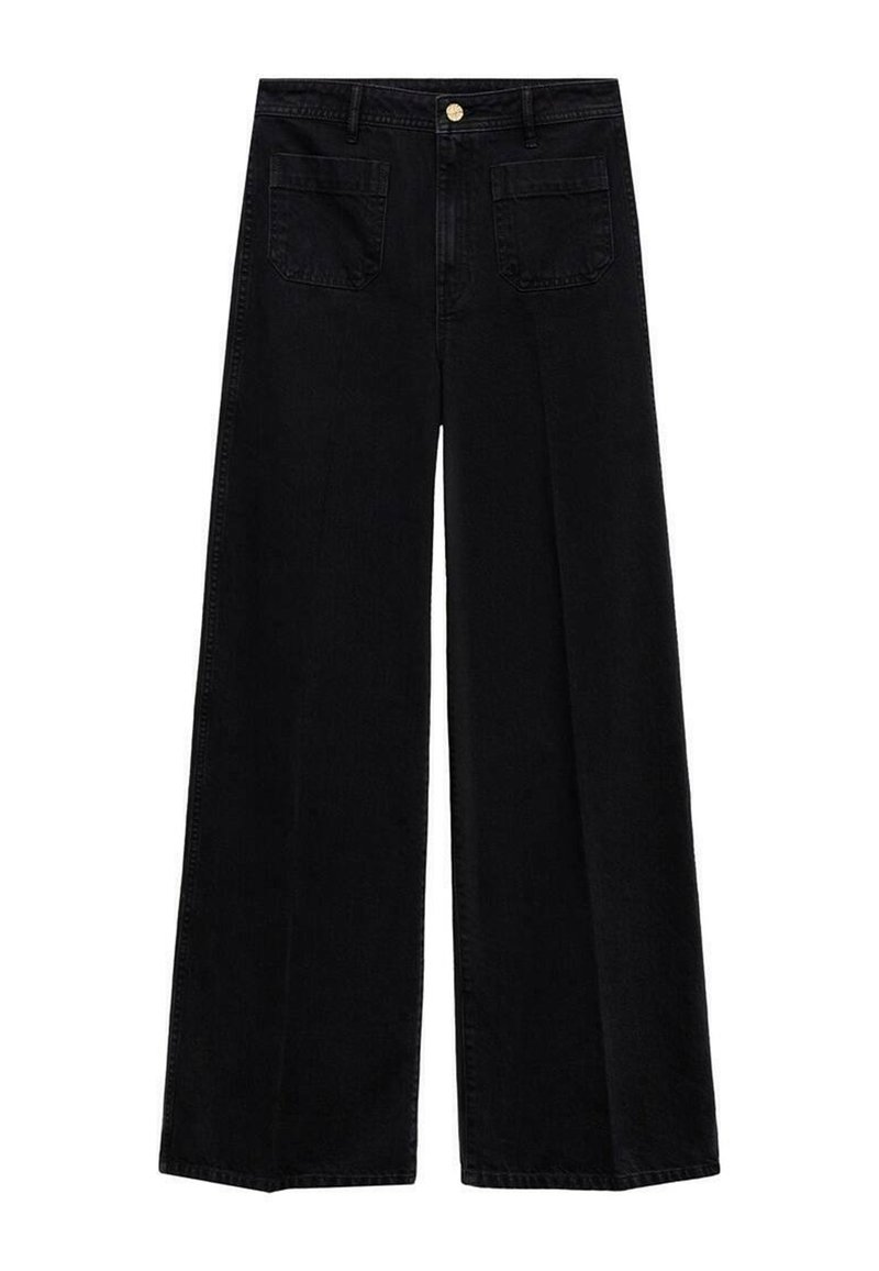 Mango Flared Jeans zwart denim/blackdenim