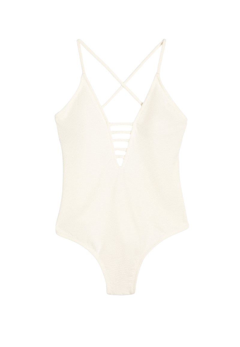 Koton DEEP V NECK - Badpak - white