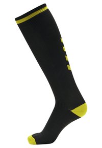 ELITE INDOOR - Knæstrømper - black/blazing yellow