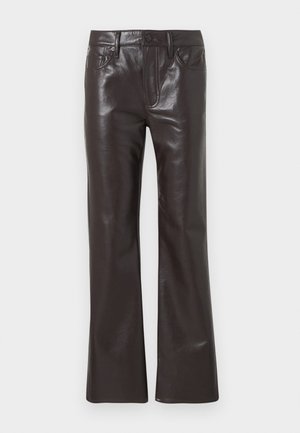 Citizens of Humanity GENOVA LOW RISE - Leren broek - chocolate brown