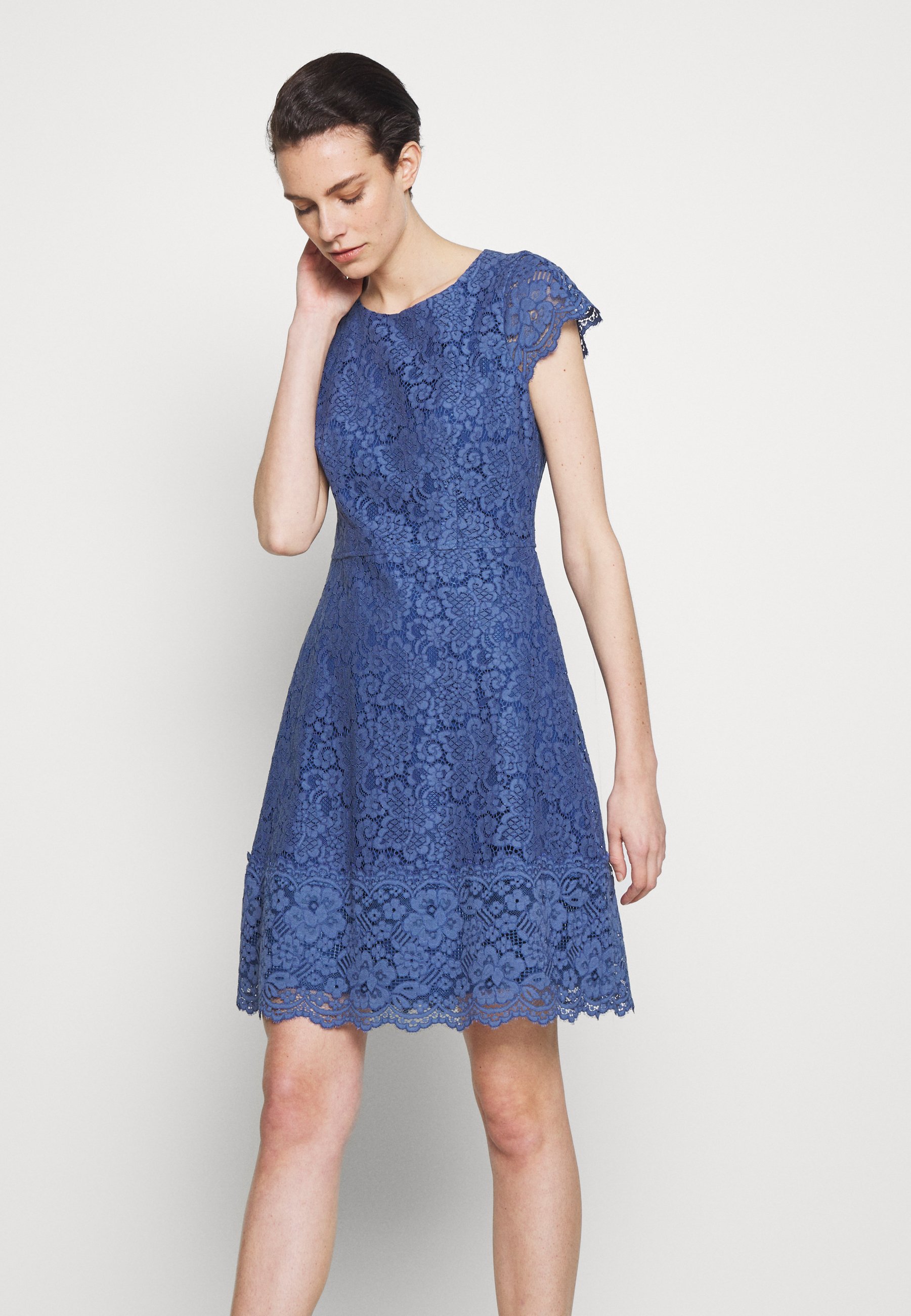 pastel blue cocktail dress