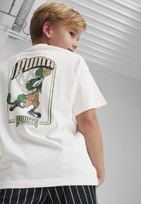 Puma FOR THE FAN GRAPHIC - T-shirt con stampa - white