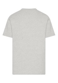 Gray cotton t-shirt with a classic crew neckline, short sleeves, and a relaxed fit. The fabric has a soft, smooth texture.