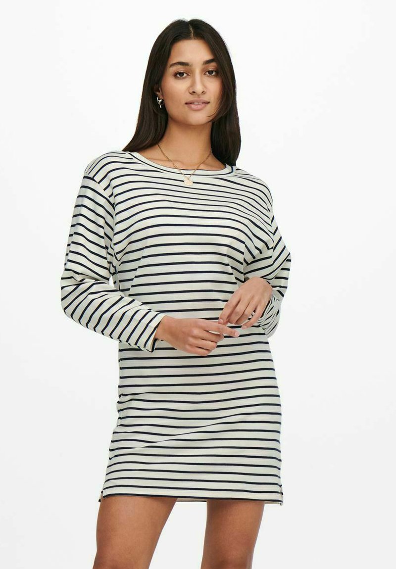 JDY Vestido de malha - antique white