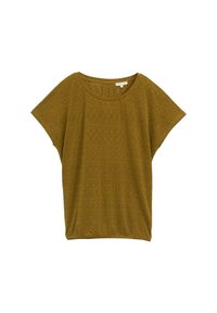 AJOUR CREW NECK - Pamata T-krekls - nutria olive