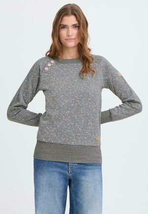 Oxmo OXBEA - Športni pulover - medium grey melange