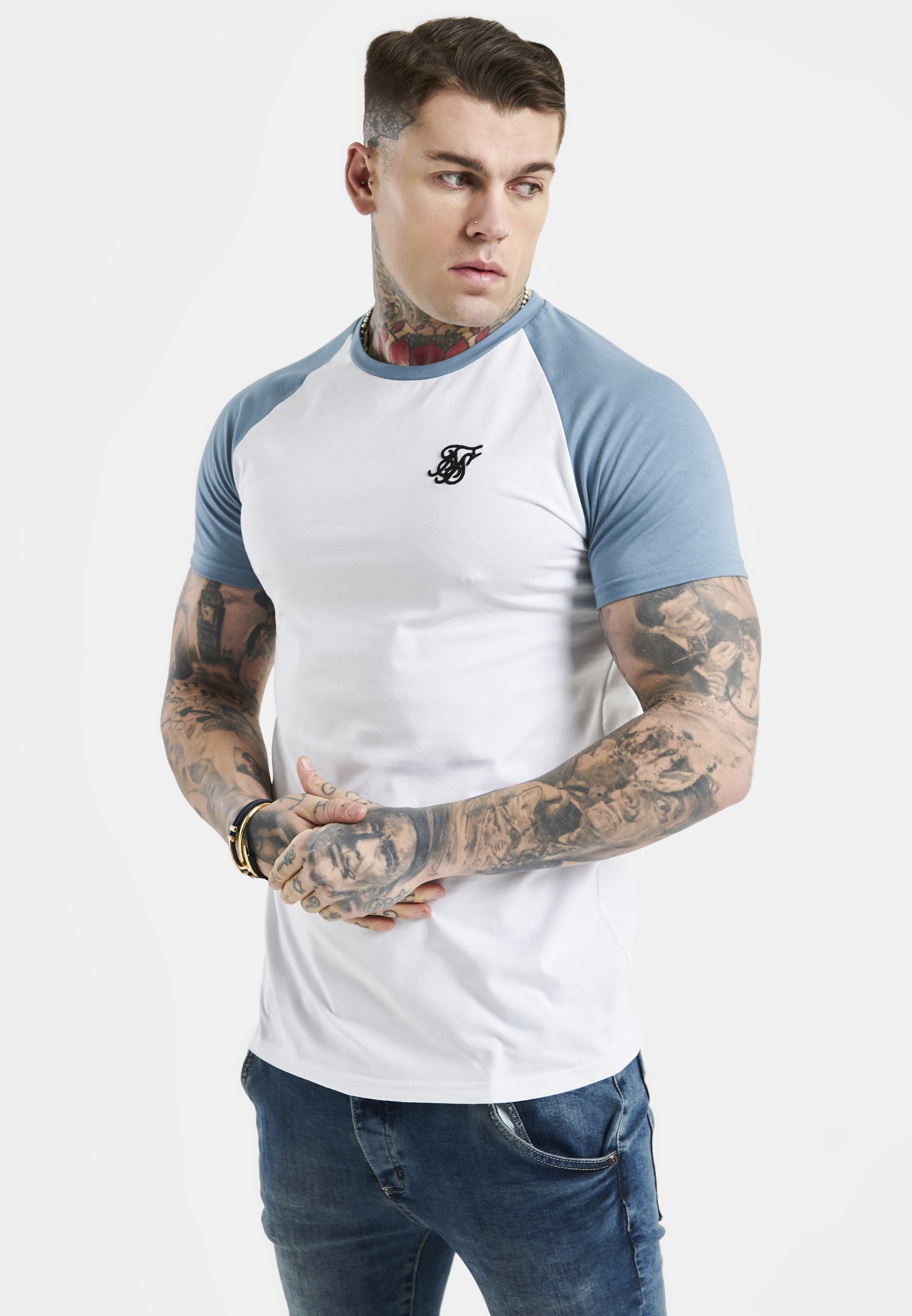 muscle fit raglan t shirt