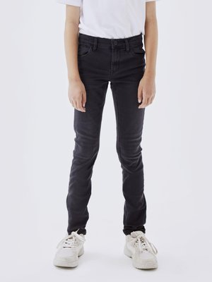 NKMPETE  - Skinny-Farkut - black denim