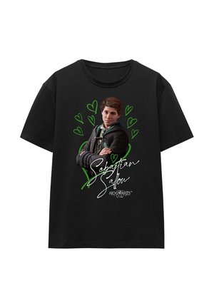 Cotton Soul, HOGWARTS LEGACY SEBASTIAN SALLOW SIGNATURE - Print T-shirt - black
