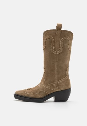 CPH233 - Cowboy/motoros bokacsizma - taupe