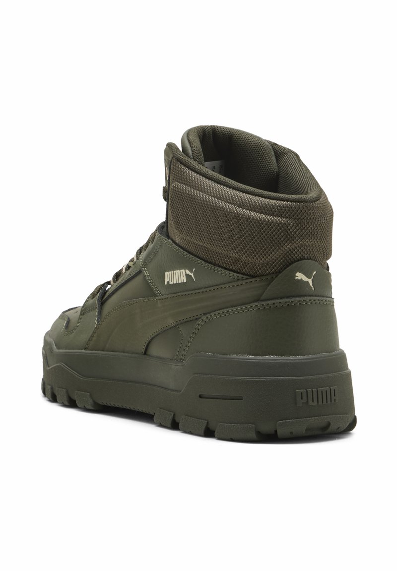 Puma REBOUND ABRUPT - High-top trainers - canvas/dark olive 