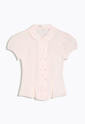 Bershka, SHORT SLEEVE PETER PAN COLLAR SHIRT - Chemisier - light pink