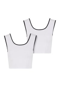 CONTRAST CROPPED - Top - white black white black