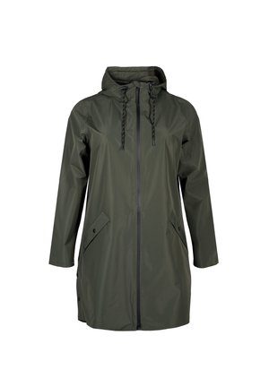Zizzi MIT TASCHEN UND KAPUZE - Parka - peat