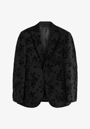 Next REGULAR FIT - FLORAL PRINT - Kavaj - black