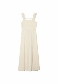 FLOWING MIDI WITH CROSSED BACK  - Hverdagskjole - stone