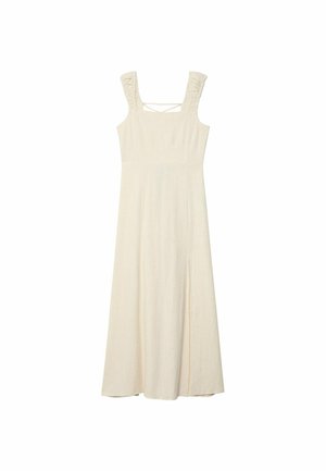 Stradivarius FLOWING MIDI WITH CROSSED BACK  - Dnevna obleka - stone