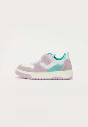 Baskets basses - lilla/bianco