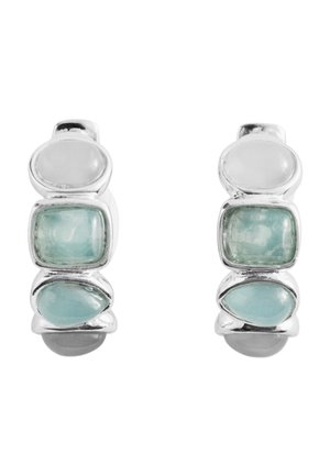 & OTHER STORIES, & OTHER STORIES MULTI-COLOURED HOOP EARRINGS - Earrings - silver-coloured